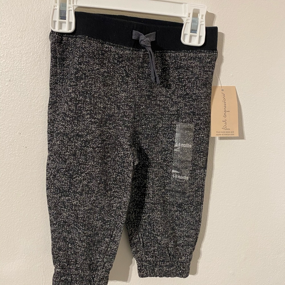 First Impressions Baby Boy Pants Black SZ 6-9M